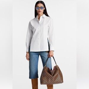 EUC: Louis Vuitton Damier Ebene Graceful MM with box and dust bag!